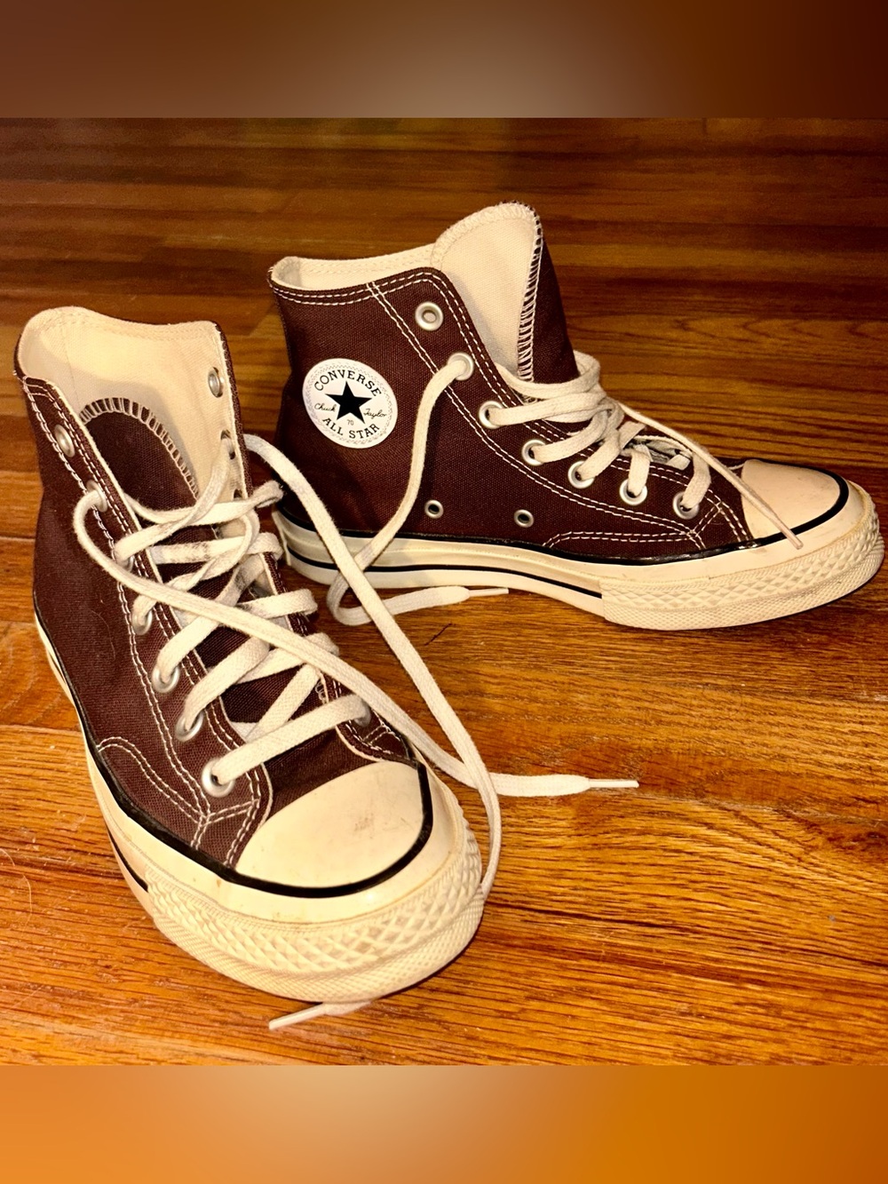 Converse Chuck Taylor All Star High Top Sneakers - Brown/White